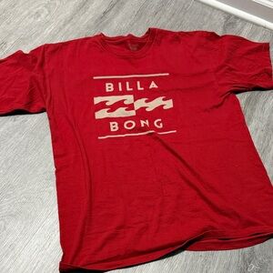 Billabong Red Graphic Tee